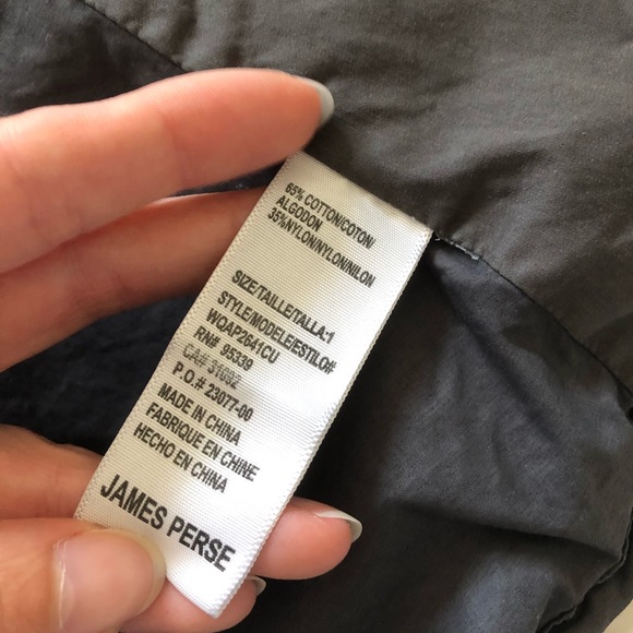 James Perse Elbow Patch Anorak Parka - Picture 12 of 16